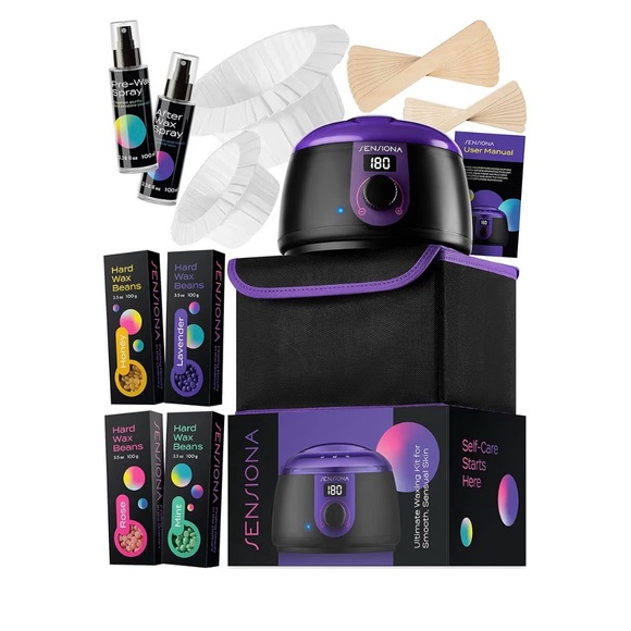 Sensiona Other - SENSIONA Black and Purple Digital Wax Warmer Kit NIB